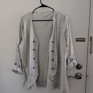 Maurices Gray Cardigan Sweater Soft Knit
